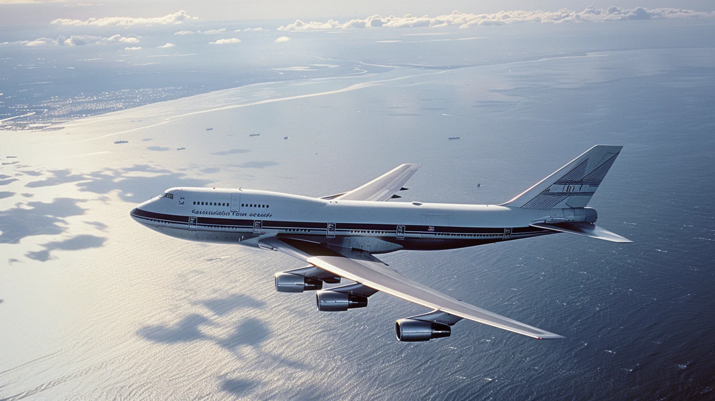 TWA Flight 800 Boeing 747 Maritime Litigation Context Boeing 747 aircraft over ocean horizon representing TWA Flight 800 litigation context