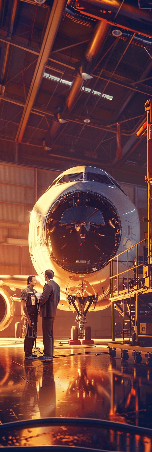 Investigating the causes of an aircraft accident.