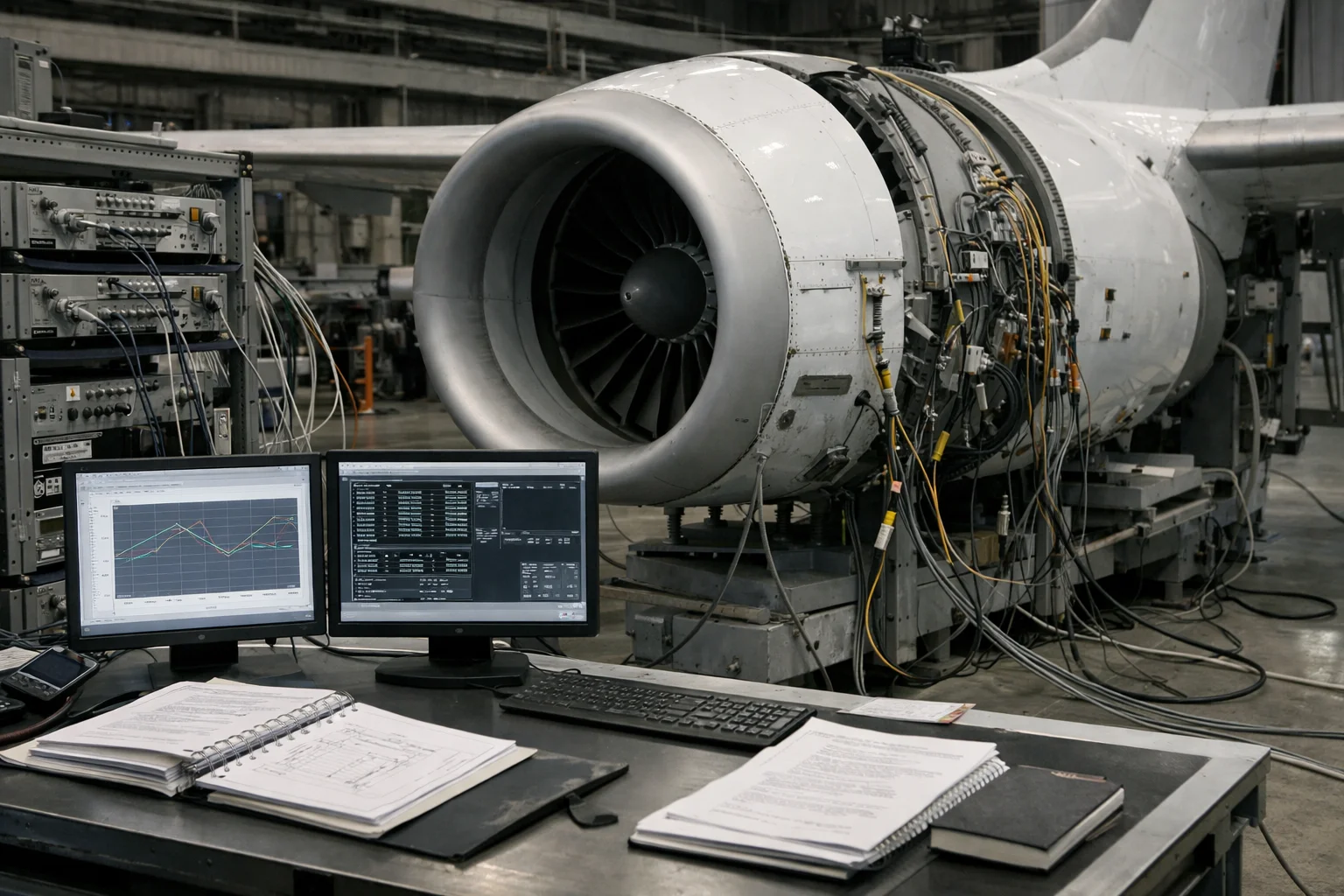 Aviation Product Liability: When Manufacturers May Be Liable Aircraft component undergoing technical evaluation in an aerospace testing facility
