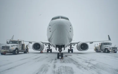 United 737 Collides With Deice Trucks During Taxi at Denver