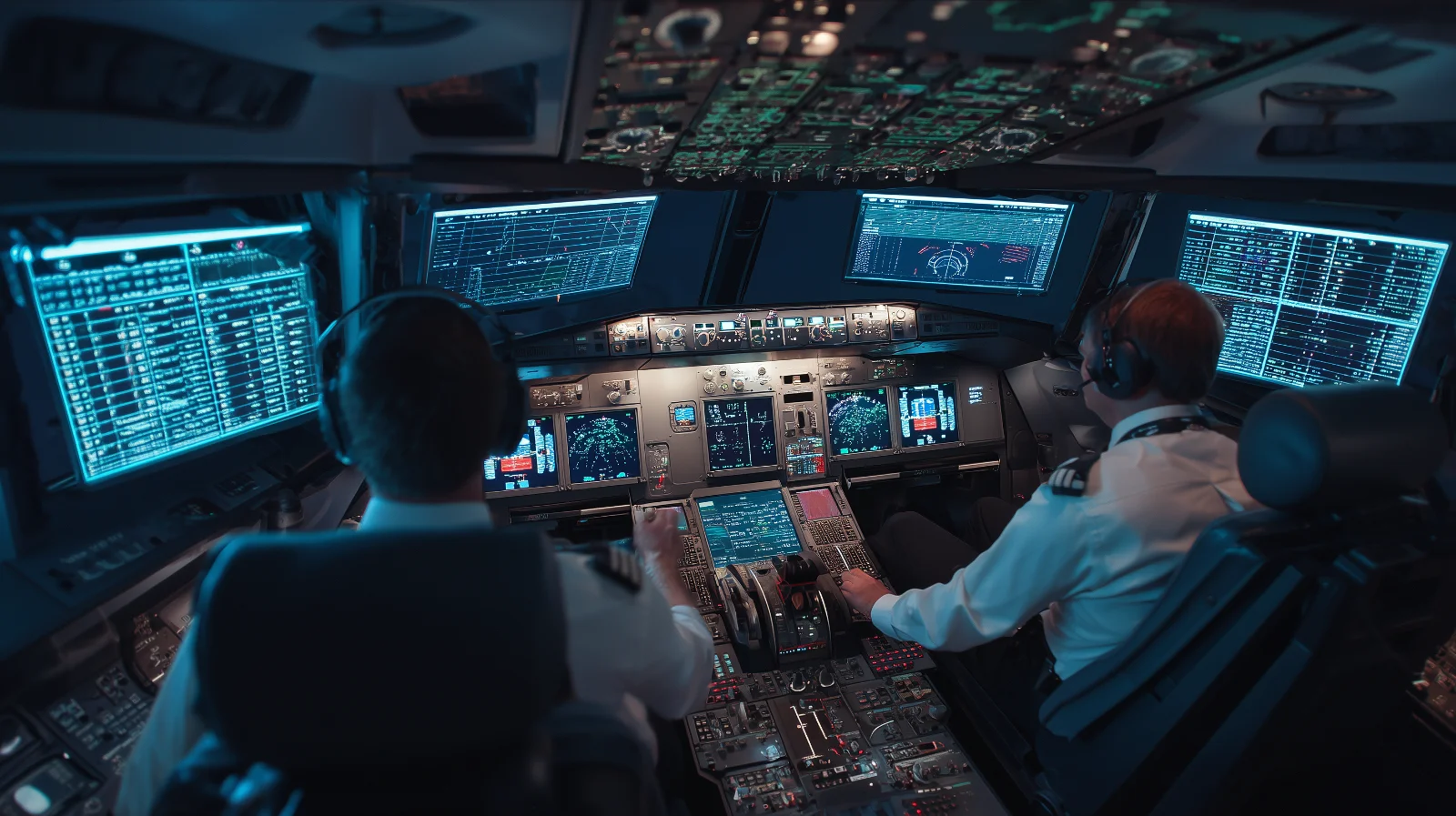 Pilot training simulator and duty-time scheduling systems used in aviation regulatory compliance analysis